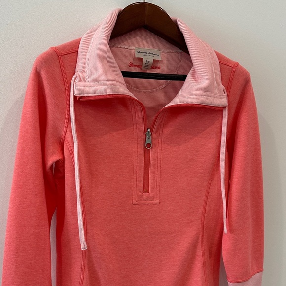 Tommy Bahama Coral Quarter-Zip Pullover - Picture 3 of 8